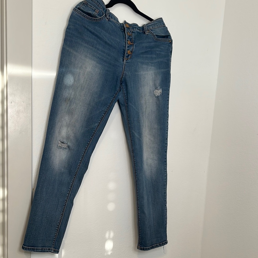 Vintage America Blue Straight Leg Jeans
